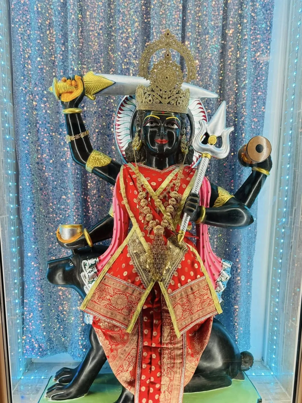 Bherunath at Shri Maha Kali Bhameshwari Mandir, dressed in the shringar of a different day (1 of 7)