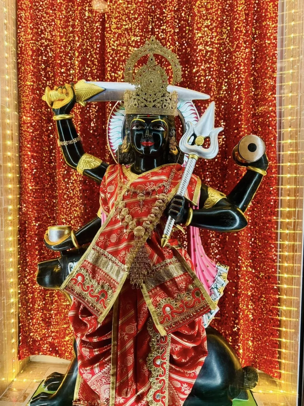 Bherunath at Shri Maha Kali Bhameshwari Mandir, dressed in the shringar of a different day (2 of 7)