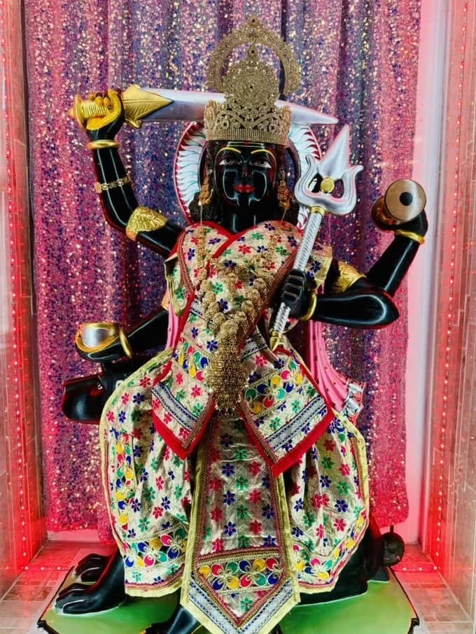 Bherunath at Shri Maha Kali Bhameshwari Mandir, dressed in the shringar of a different day (3 of 7)