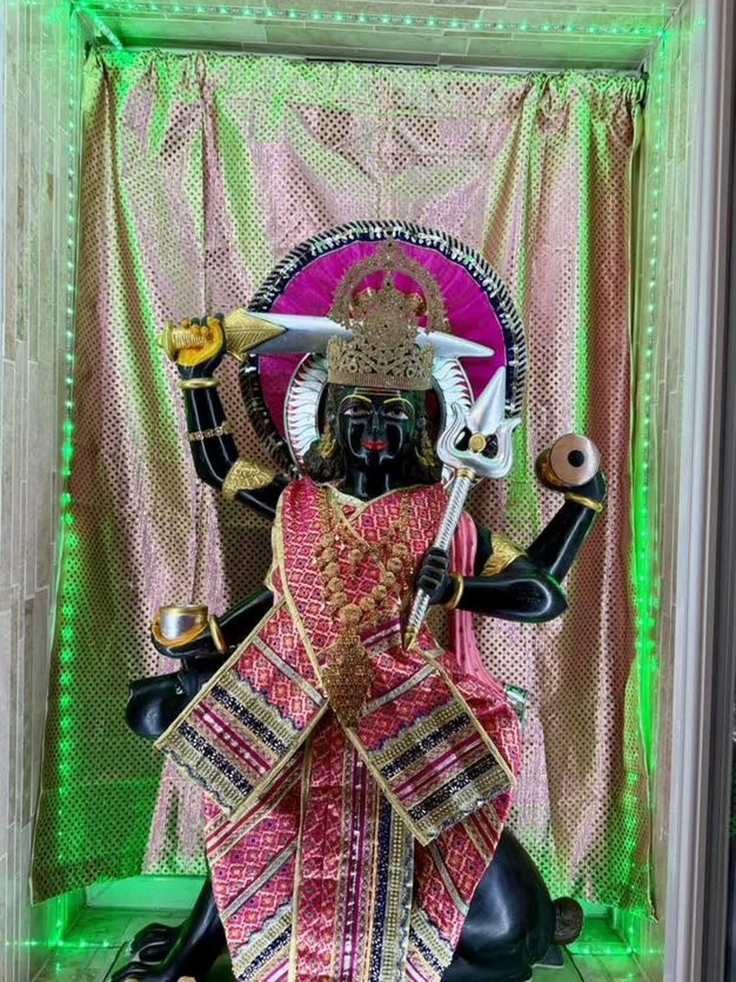 Bherunath at Shri Maha Kali Bhameshwari Mandir, dressed in the shringar of a different day (7 of 7)