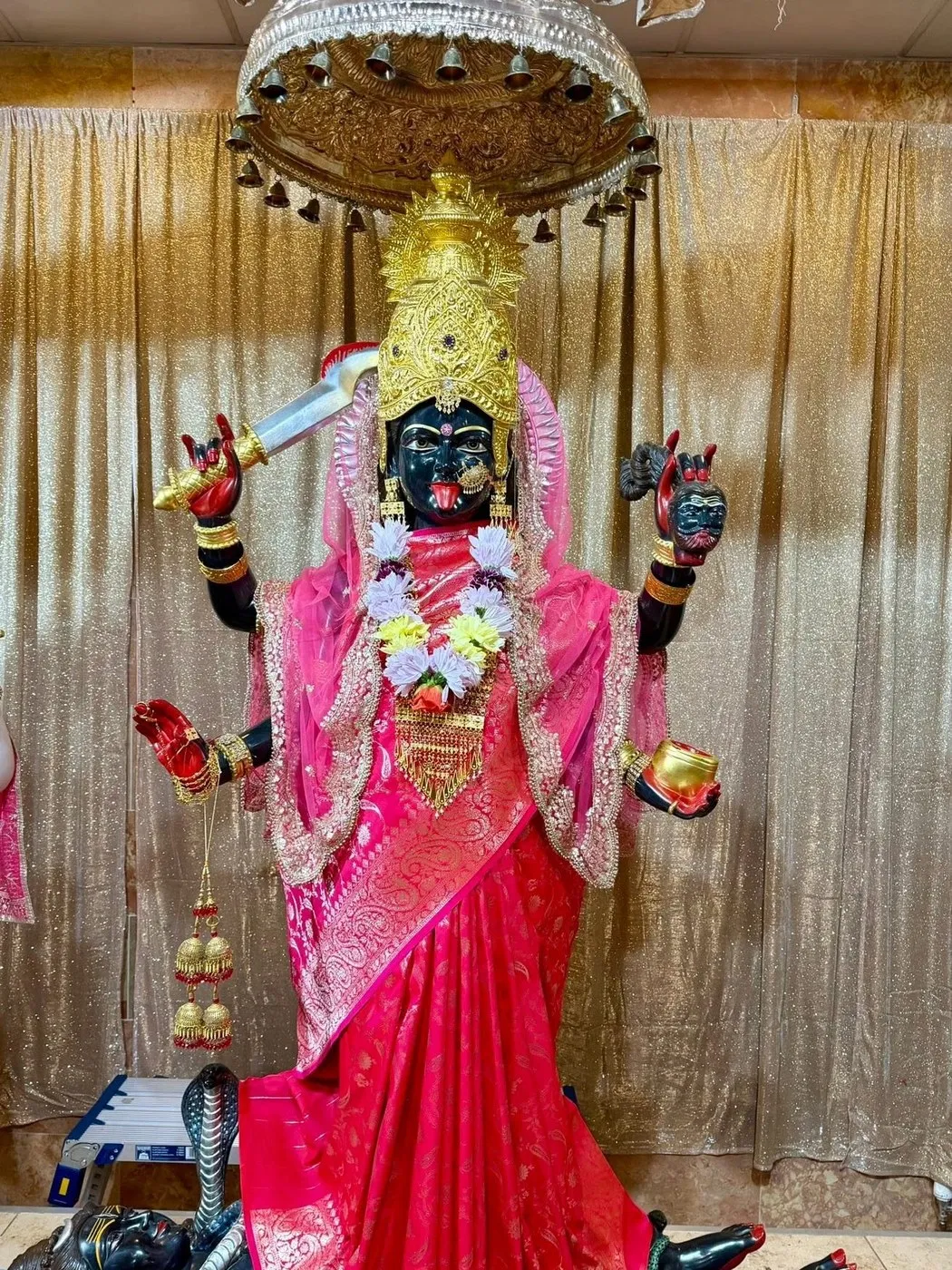 Maa Kali at Shri Maha Kali Bhameshwari Mandir, dressed in the shringar of a different day (13 of 13)