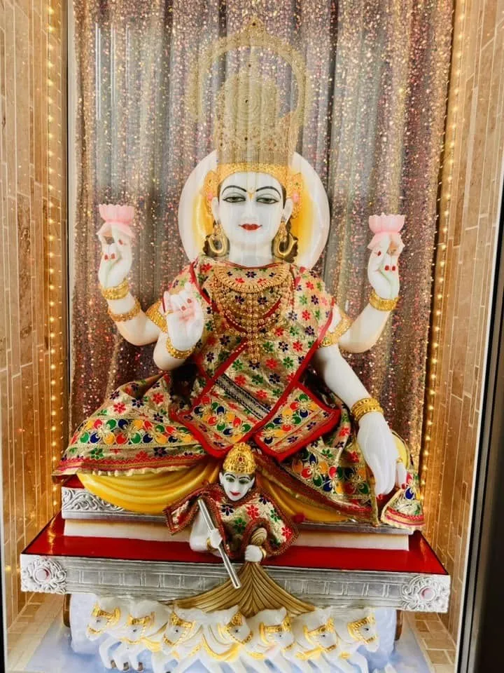 Surya Dev at Shri Maha Kali Bhameshwari Mandir, dressed in the shringar of a different day (1 of 6)
