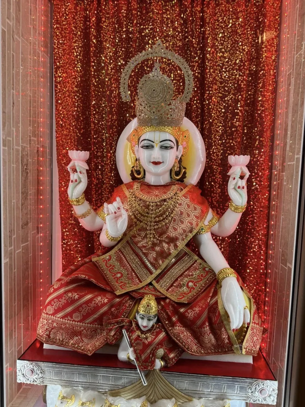 Surya Dev at Shri Maha Kali Bhameshwari Mandir, dressed in the shringar of a different day (3 of 6)